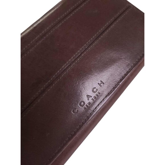 COACH TRIBECA Wallet in chocolate brown with checkbook holder - Picture 3 of 6
